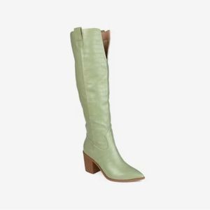 Journee Therese Green Knee High Boots